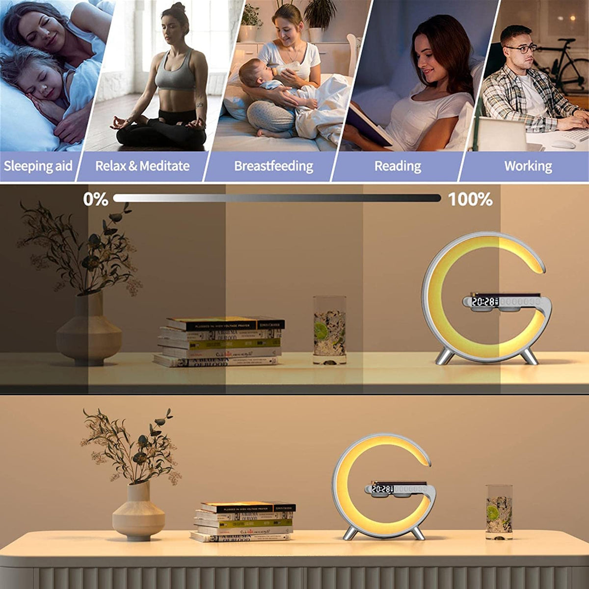 Wireless Charging Lamp — Bedside Light With Built-In Phone Charger
