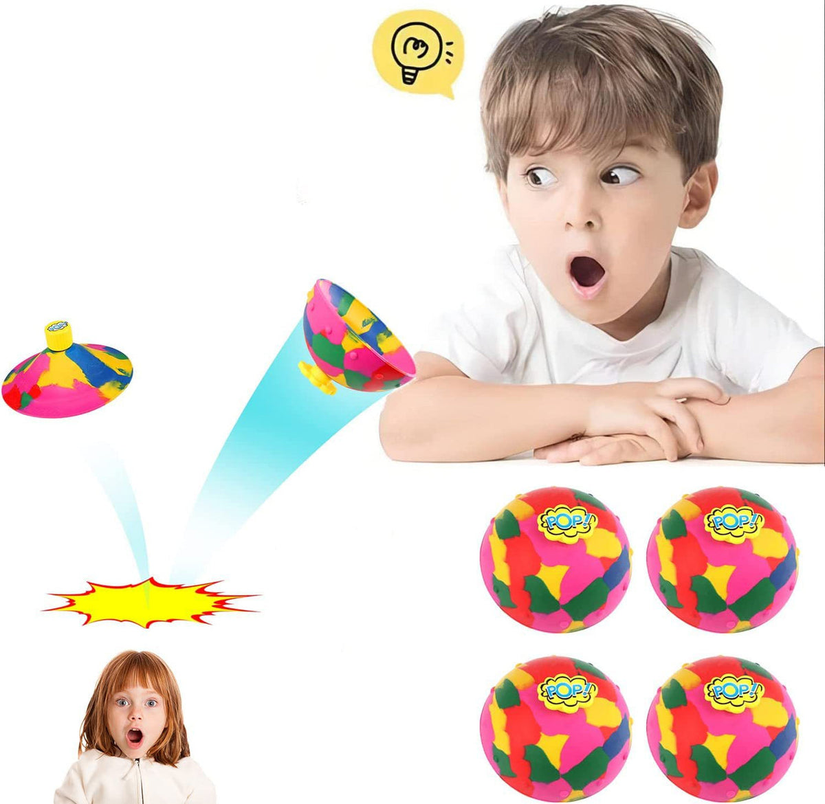 Fidget Bouncer — Stress-Relief Squeeze & Bounce Ball