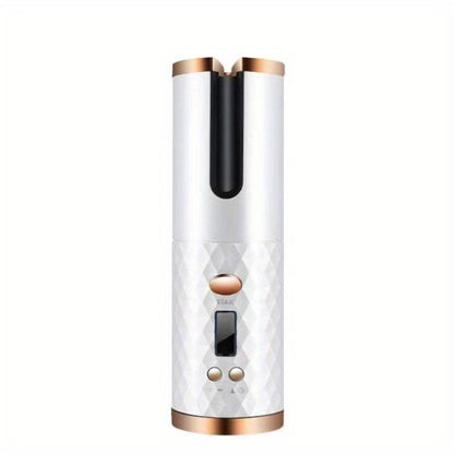 Portable Hair Curler — Ceramic Barrel Curling Tong for Travel & Home