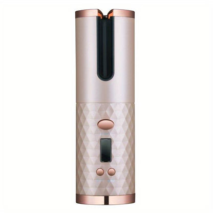 Portable Hair Curler — Ceramic Barrel Curling Tong for Travel & Home