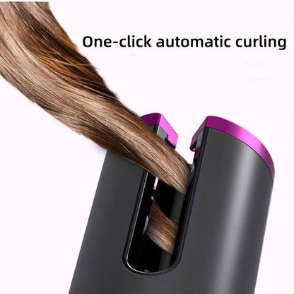 Portable Hair Curler — Ceramic Barrel Curling Tong for Travel & Home