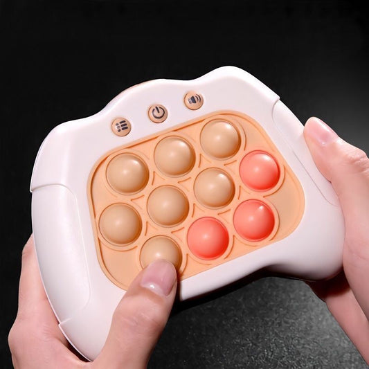 Silicone push popper fidget toy with satisfying bubble-popping sensation for stress relief