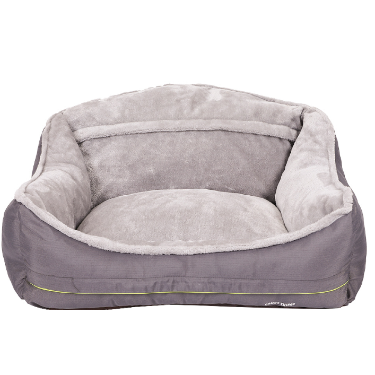 Orthopaedic Calming Dog Bed — Bolster Sides & Memory Foam Base