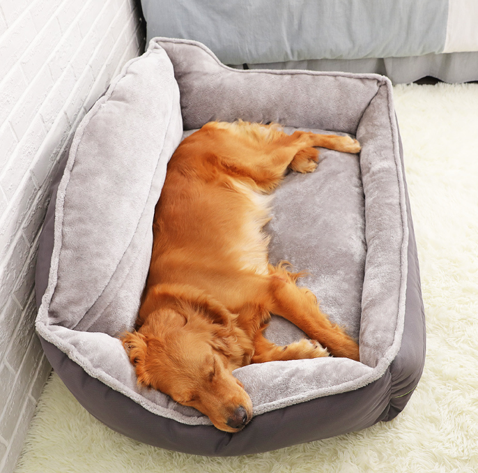Orthopaedic Calming Dog Bed — Bolster Sides & Memory Foam Base