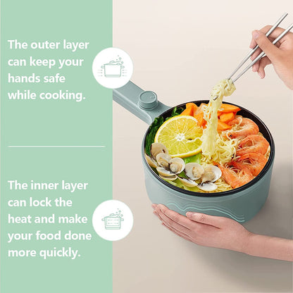 Electric Portable Cooking Pot — Plug-In Mini Pot for Travel & Office