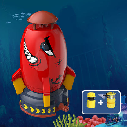 Rocket Garden Sprinkler — 360° Rotating Water Spray for Lawns & Borders