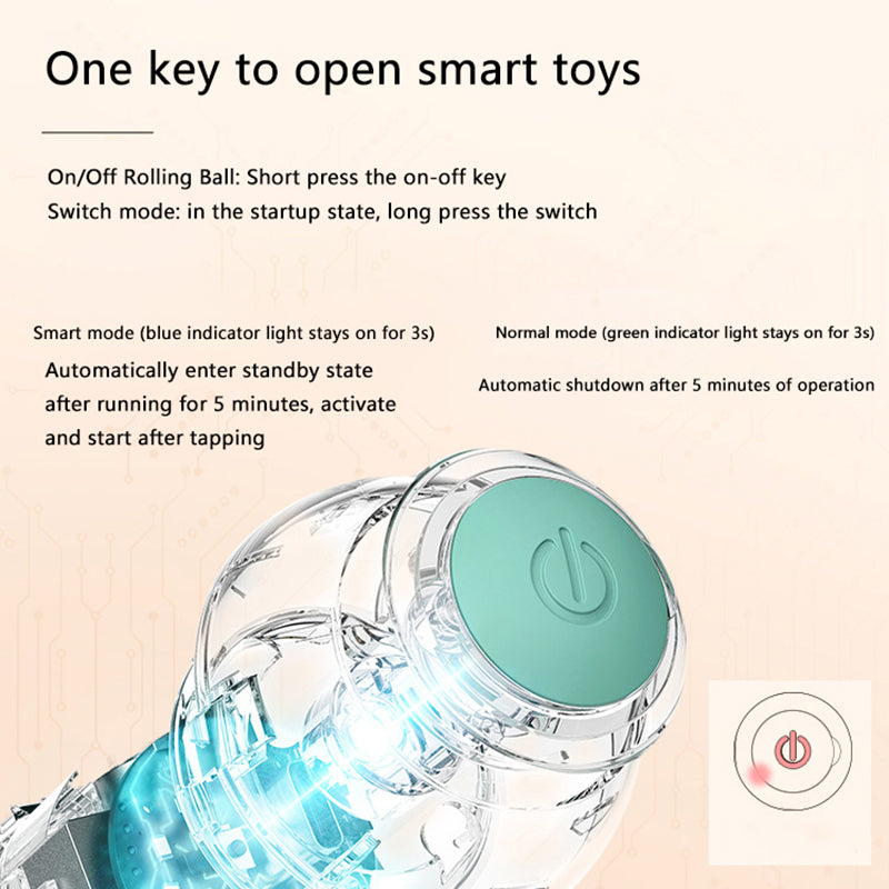 Electric Interactive Cat Ball — Self-Moving, Keeps Cats Active Independently