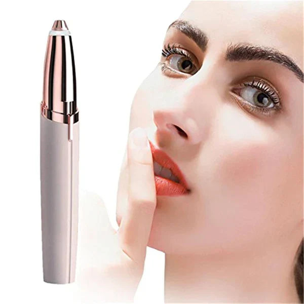 Multipurpose electric eyebrow trimmer for precise hair removal and shaping