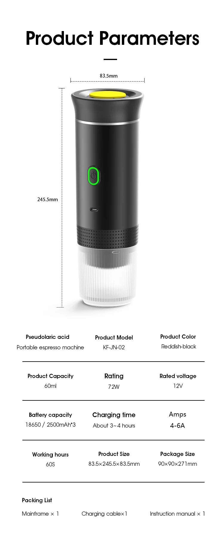 BrewGo — Portable Espresso Machine for Travel, Camping & Home