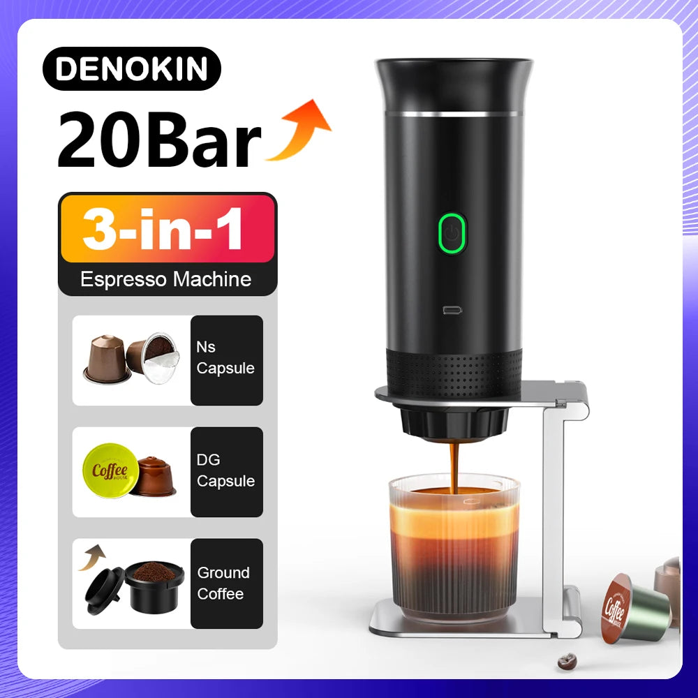 BrewGo portable espresso machine compact design