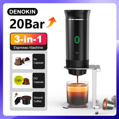 BrewGo portable espresso machine compact design