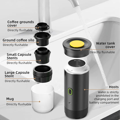 BrewGo — Portable Espresso Machine for Travel, Camping & Home