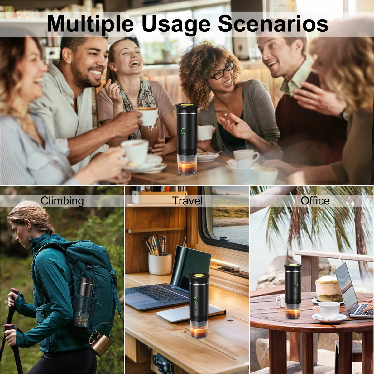 BrewGo Black Pro edition with travel bag included