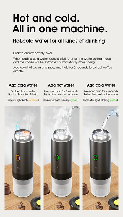 BrewGo — Portable Espresso Machine for Travel, Camping & Home