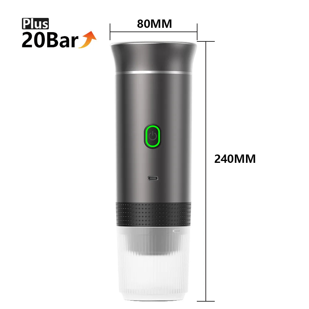BrewGo — Portable Espresso Machine for Travel, Camping & Home