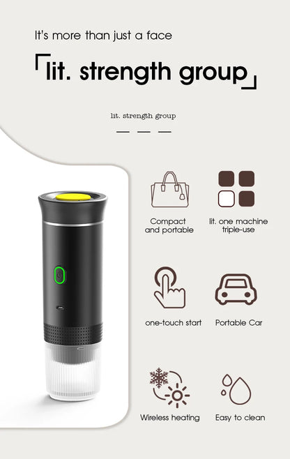 BrewGo — Portable Espresso Machine for Travel, Camping & Home
