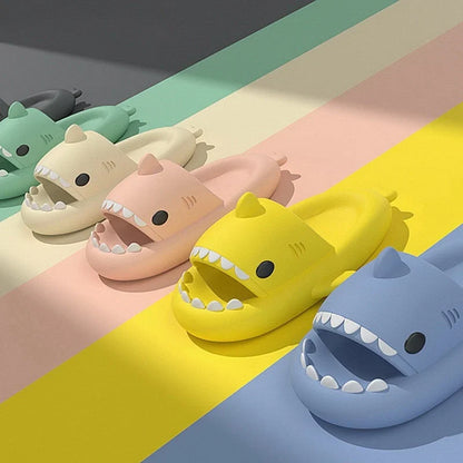 Shark Slides — Cosy Plush Slippers With Shark Jaw Design