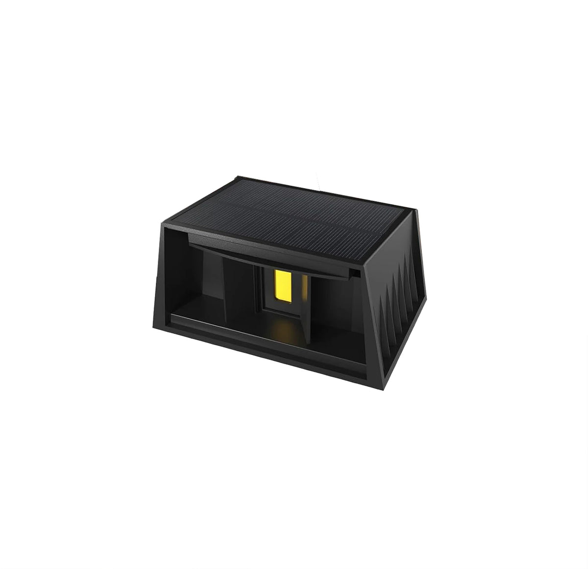 Solar Fence & Wall Light — Dual Up/Down Beams, Warm Glow, Zero Wiring (1 or 2 Pack)