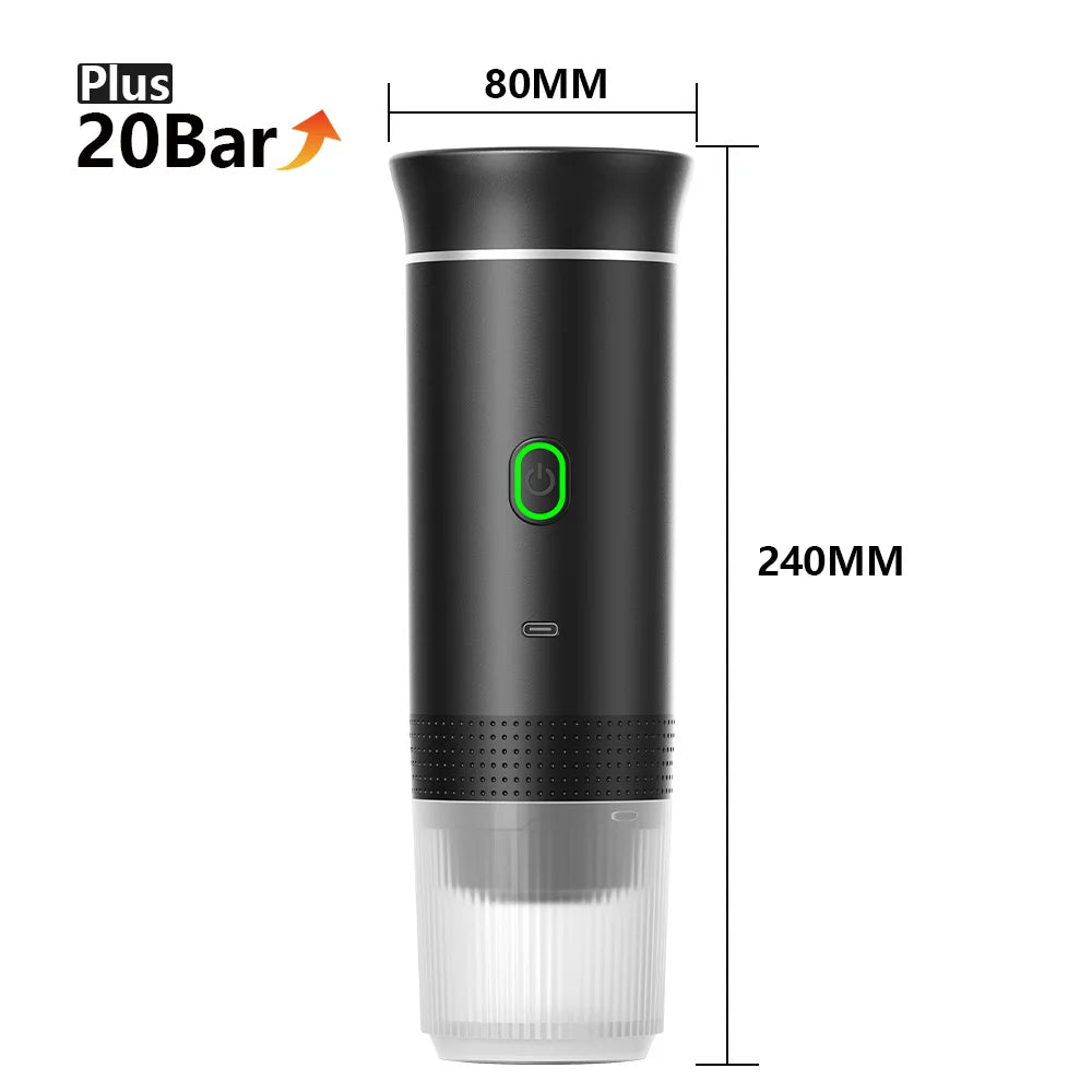 BrewGo — Portable Espresso Machine for Travel, Camping & Home