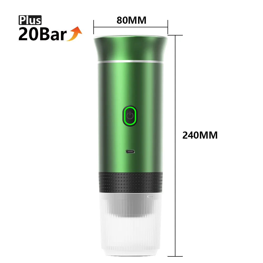 BrewGo — Portable Espresso Machine for Travel, Camping & Home