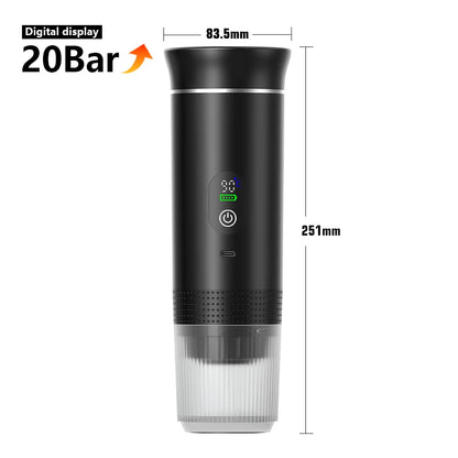 BrewGo — Portable Espresso Machine for Travel, Camping & Home