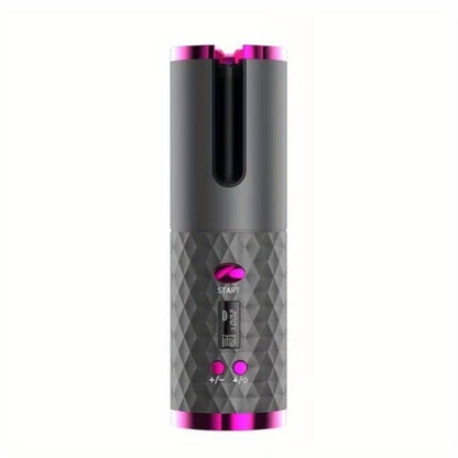 Portable Hair Curler — Ceramic Barrel Curling Tong for Travel & Home