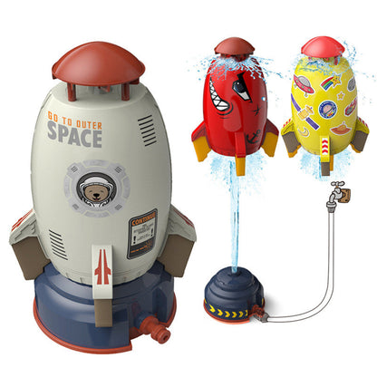 Rocket Garden Sprinkler — 360° Rotating Water Spray for Lawns & Borders