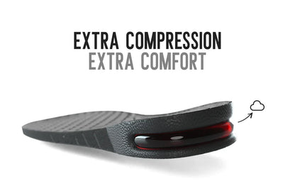 Height boost shoe insoles providing extra lift and cushioning for added comfort and confidence