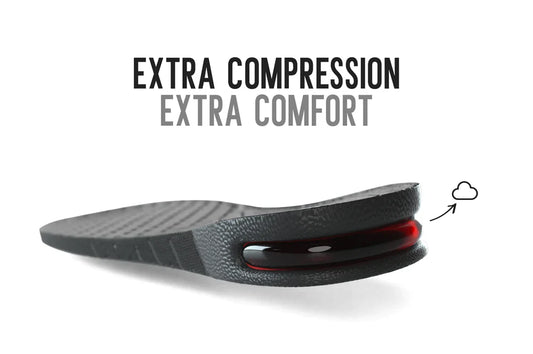 Height boost shoe insoles providing extra lift and cushioning for added comfort and confidence