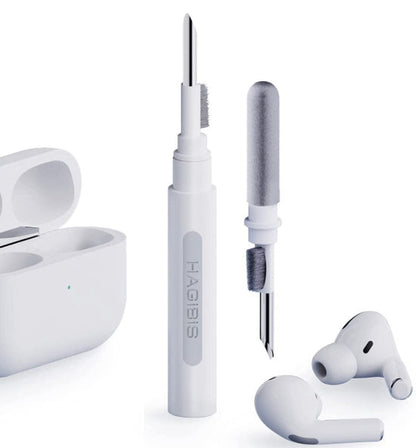 AirPod cleaning kit with precision tools and cleaning solution for removing earwax and grime