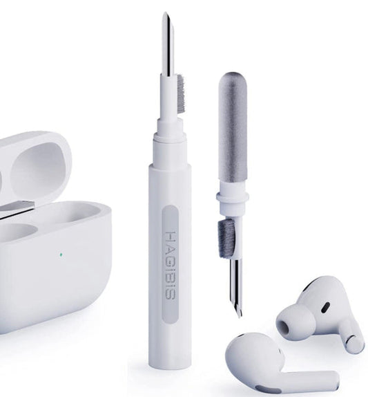 AirPod cleaning kit with precision tools and cleaning solution for removing earwax and grime