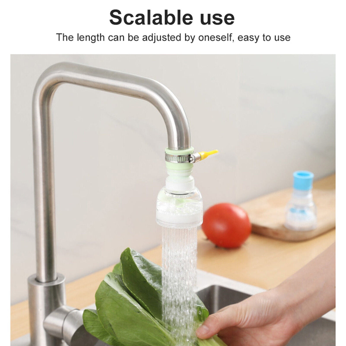 360° Rotating Tap Extender — Flexible Faucet Attachment