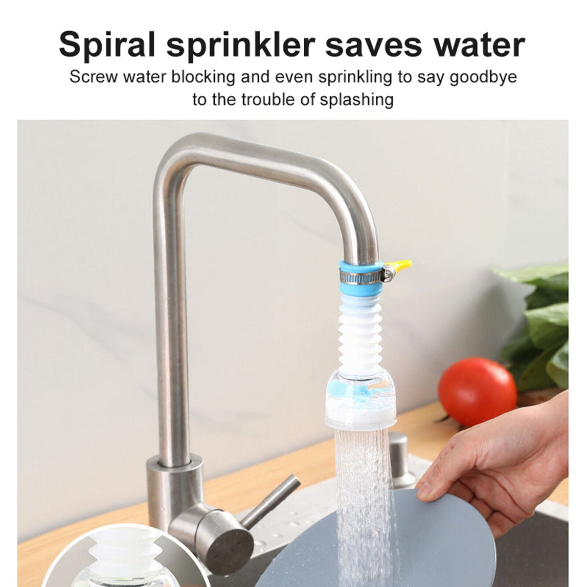 360° Rotating Tap Extender — Flexible Faucet Attachment